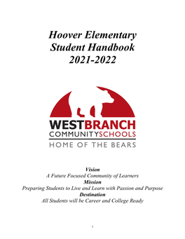 Elementary Student Handbook 2021-2022