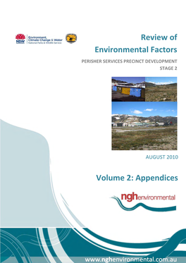 Review of Environmental Factors Volume 2: Appendices