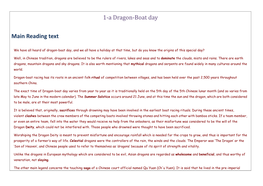 1-A Dragon-Boat Day Main Reading Text