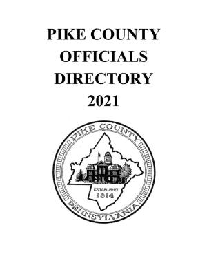 2021 Pike County Officials Directory