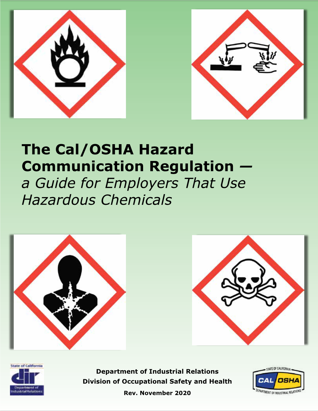 The Cal/OSHA Hazard Communication Regulation — A Guide For Employers ...