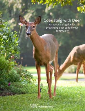Coexisting with Deer an Advocate’S Guide for Preventing Deer Culls in Your Community
