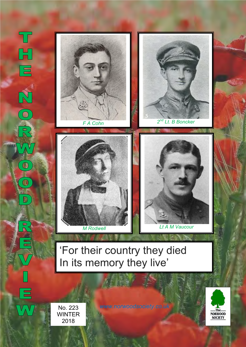 'For Their Country They Died in Its Memory They Live'