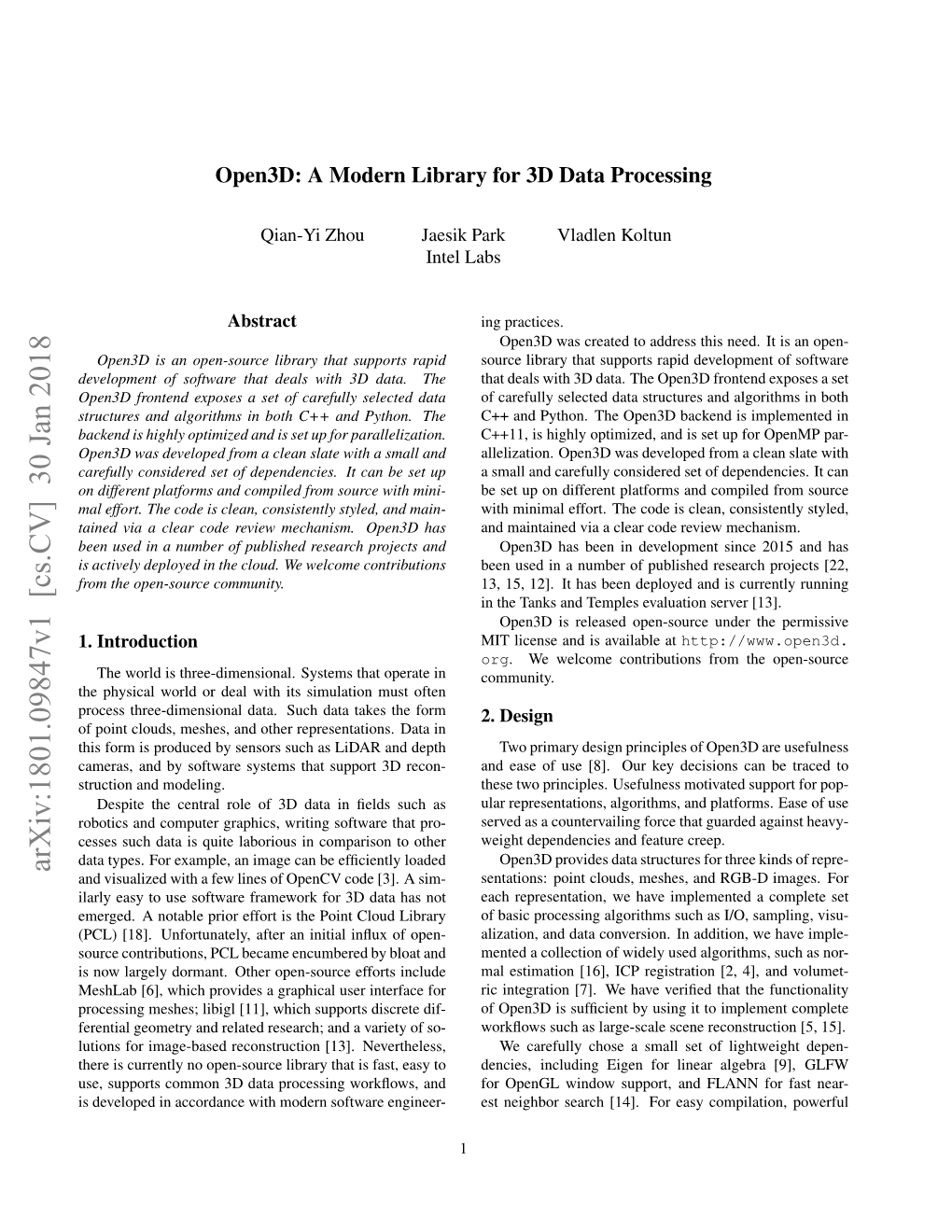 Arxiv:1801.09847V1 [Cs.CV] 30 Jan 2018 and Visualized with a Few Lines of Opencv Code [3]