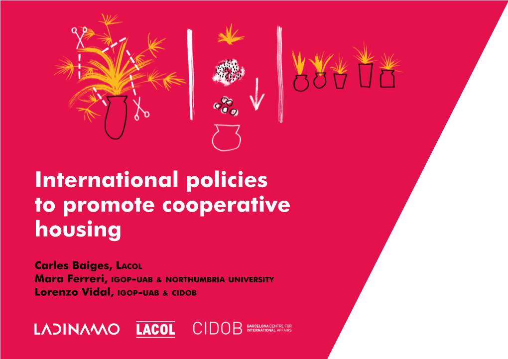 International Policies to Promote Cooperative Housing