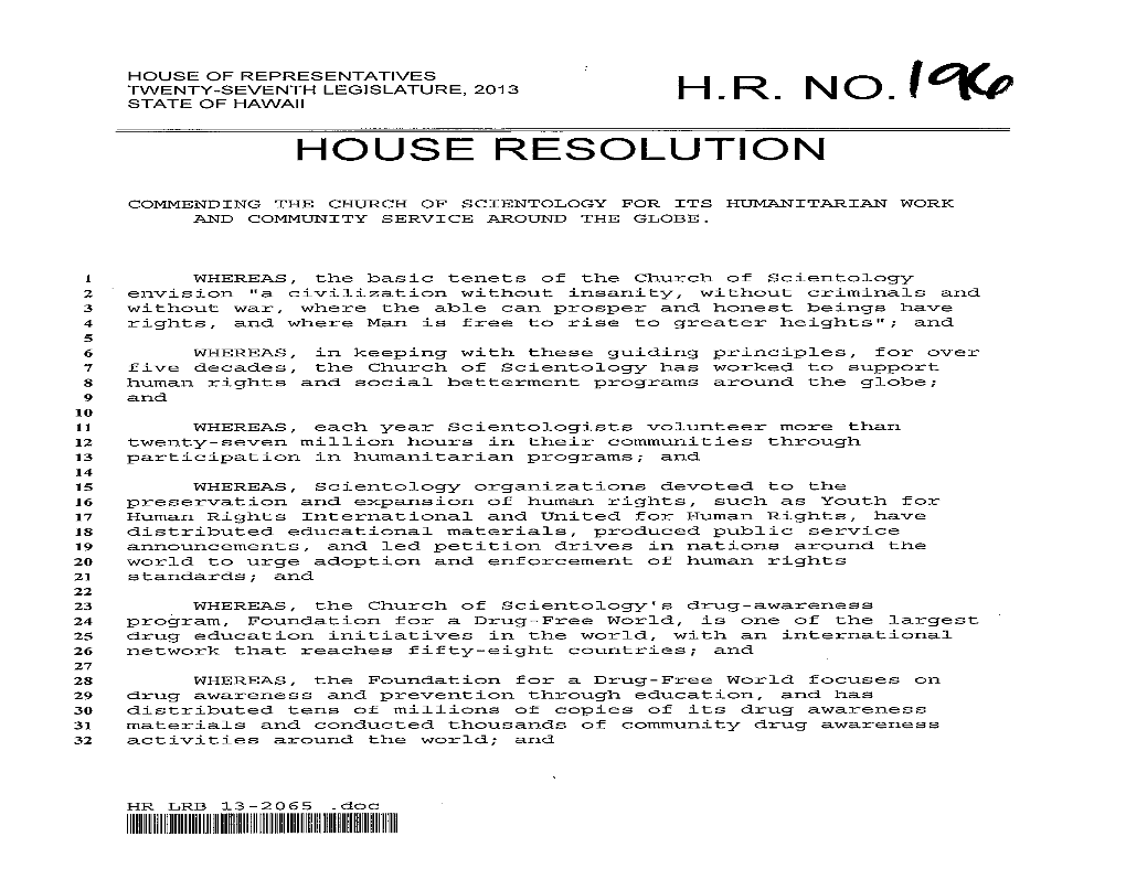 House Resolution