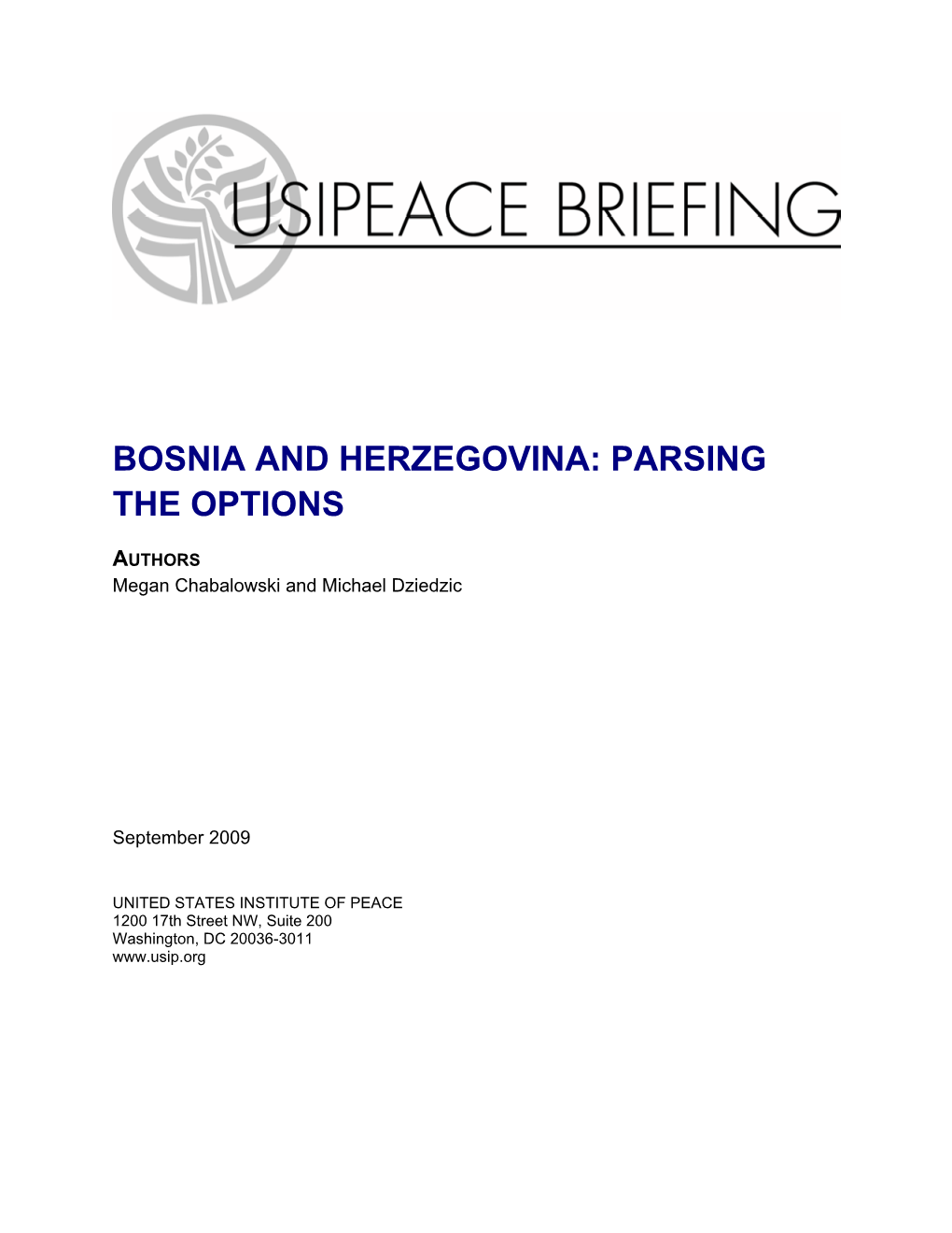 Bosnia and Herzegovina: Parsing