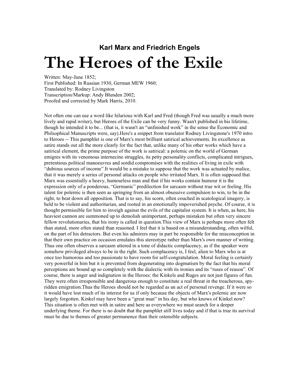 Heroes of the Exile