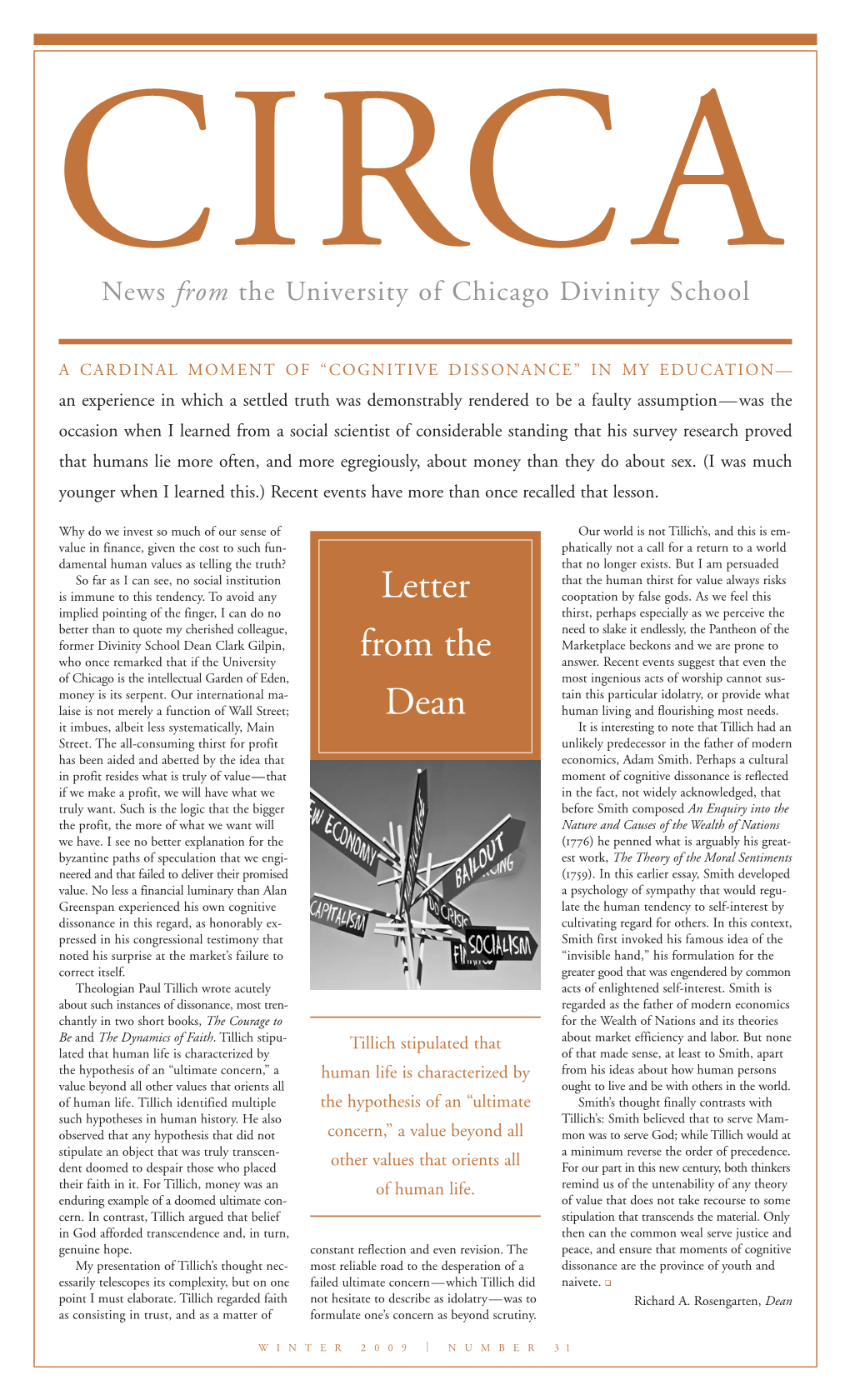 Letter from the Dean