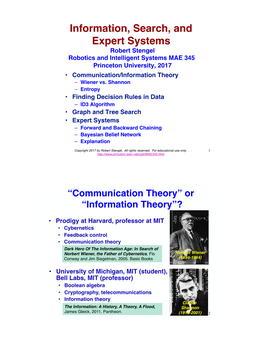 Backward Chaining –! Bayesian Belief Network –! Explanation