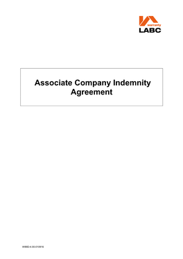 Associate Company Indemnity Agreement