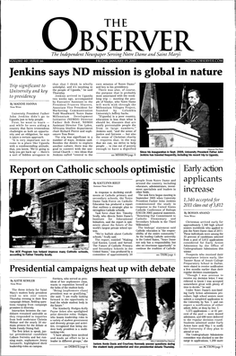 Jenkins Says ND Mission Is Global in Nature