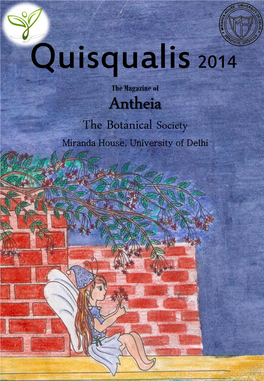 Antheia the Botanical Society Miranda House, University of Delhi