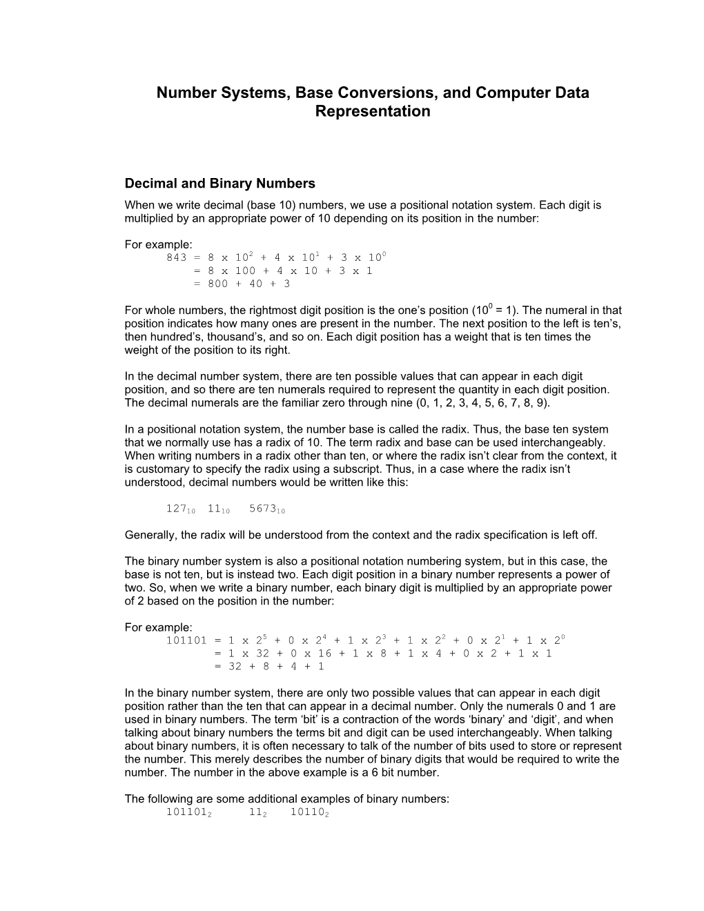 number-systems-computer-science