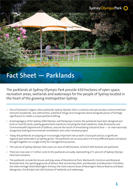 Fact Sheet — Parklands