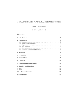 The Xeddsa and Vxeddsa Signature Schemes