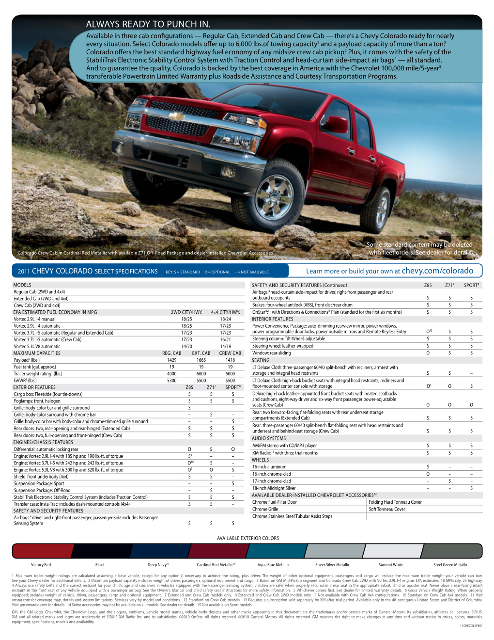 2011 Chevrolet Colorado | GM Certified Pre-Owned