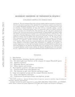 Algebraic Geometry of Topological Spaces I 3