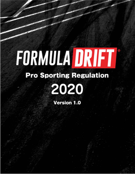 Formula Drift Sporting Regulations