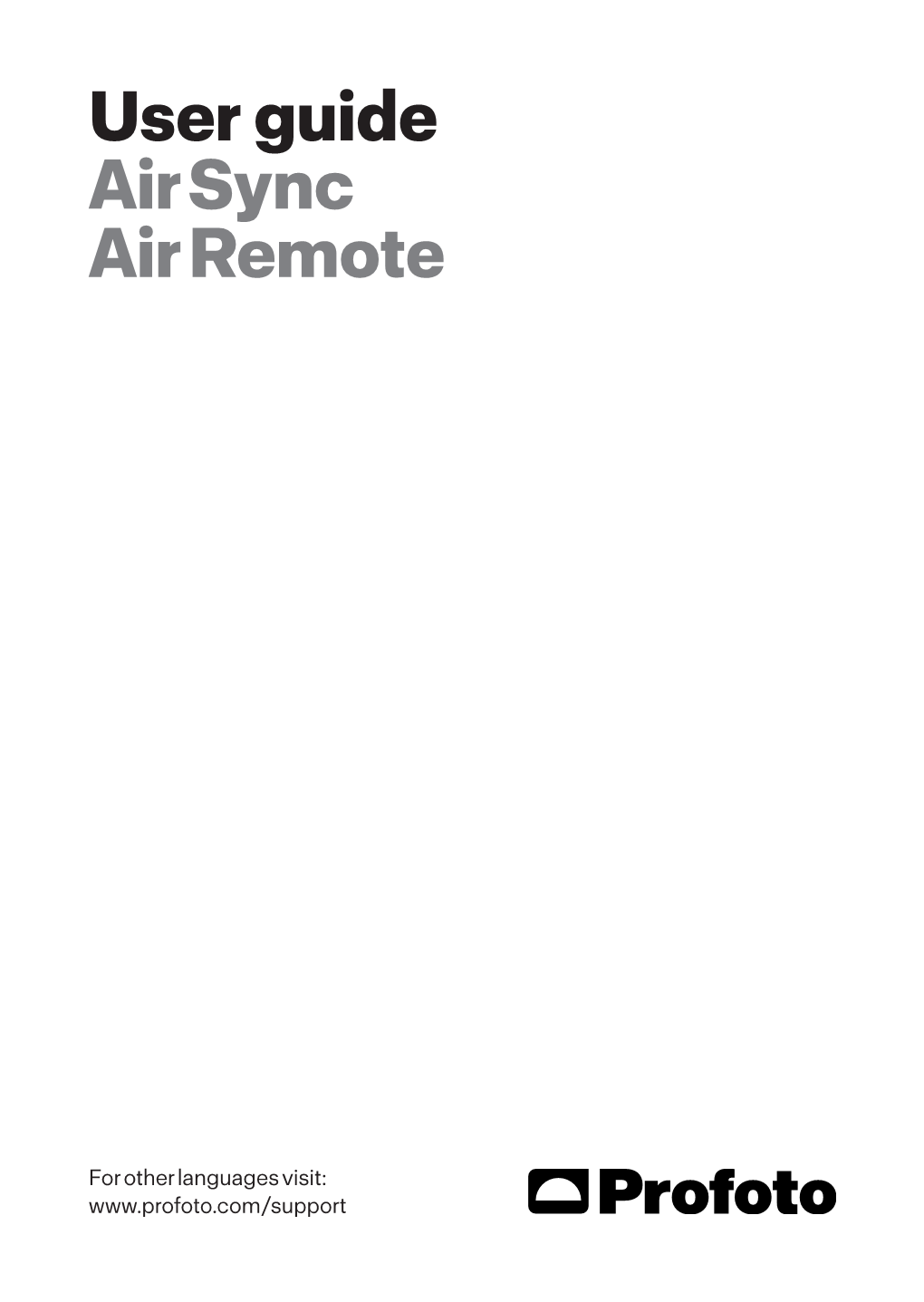 User Guide Air Sync Air Remote