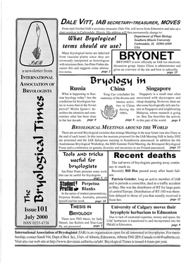 Bryological Times 2000