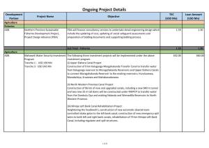 Ongoing Project Details