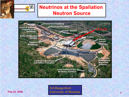 Neutrinos at the Spallation Neutron Source