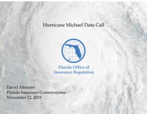 Hurricane Michael Data Call