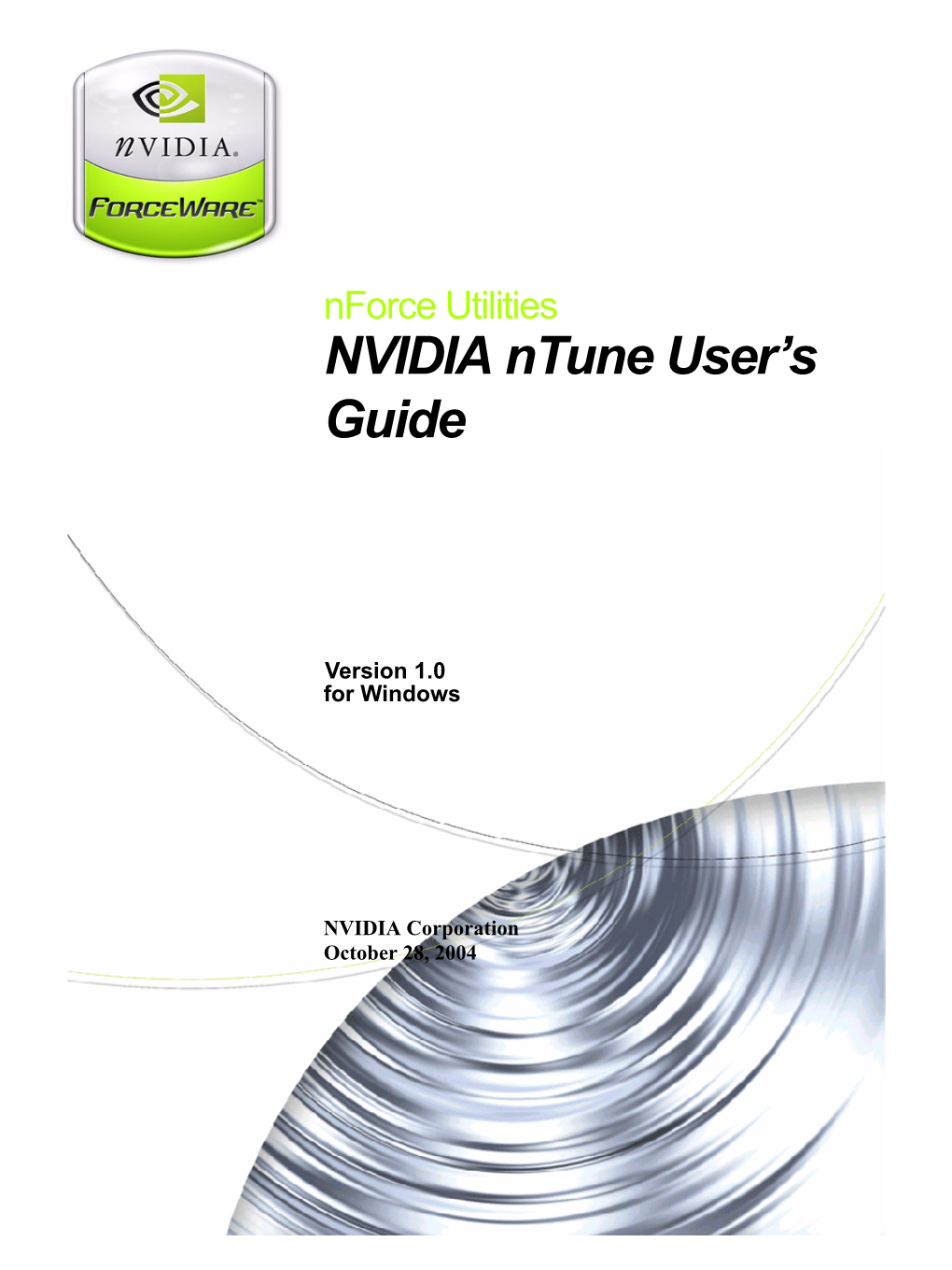 NVIDIA Ntune User's Guide