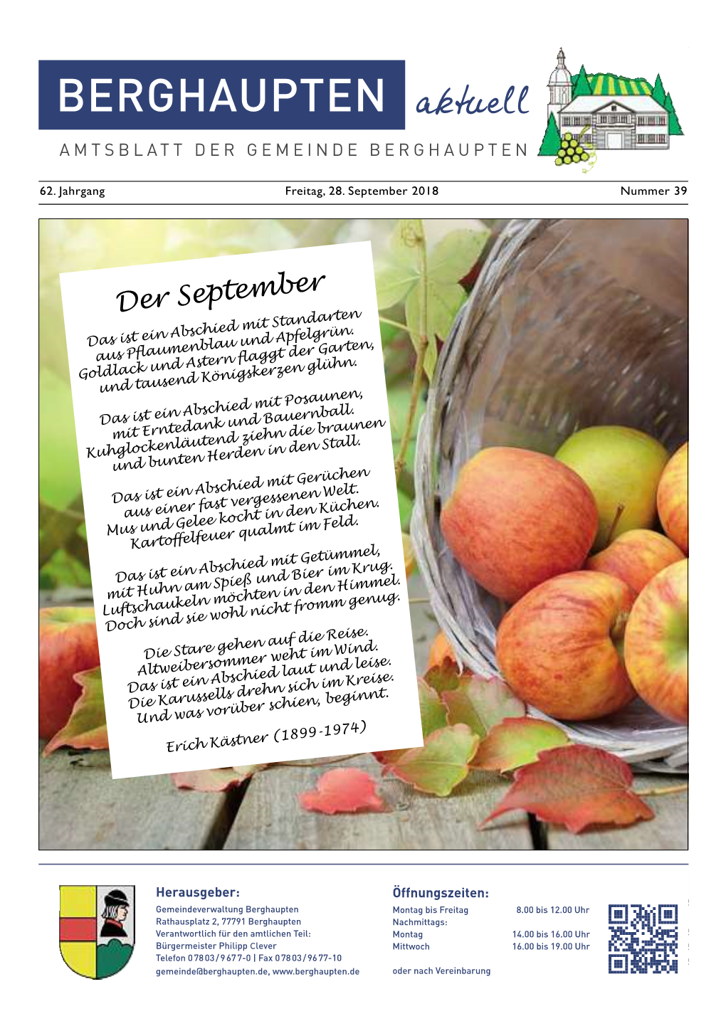 Zum Amtsblatt KW39 2018