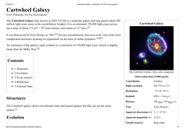 Cartwheel Galaxy - Wikipedia, the Free Encyclopedia Cartwheel Galaxy from Wikipedia, the Free Encyclopedia