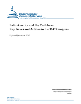 Key Issues and Actions in the 114Th Congress