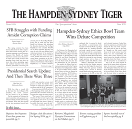 The Hampden-Sydney Tiger