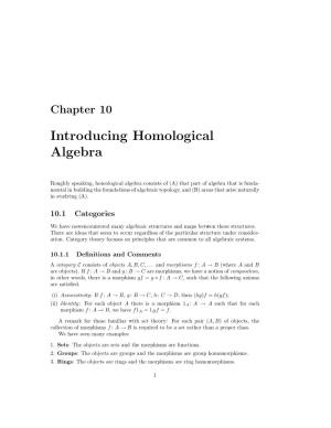 Introducing Homological Algebra