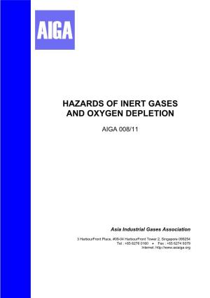 Hazards of Inert Gases and Oxygen Depletion