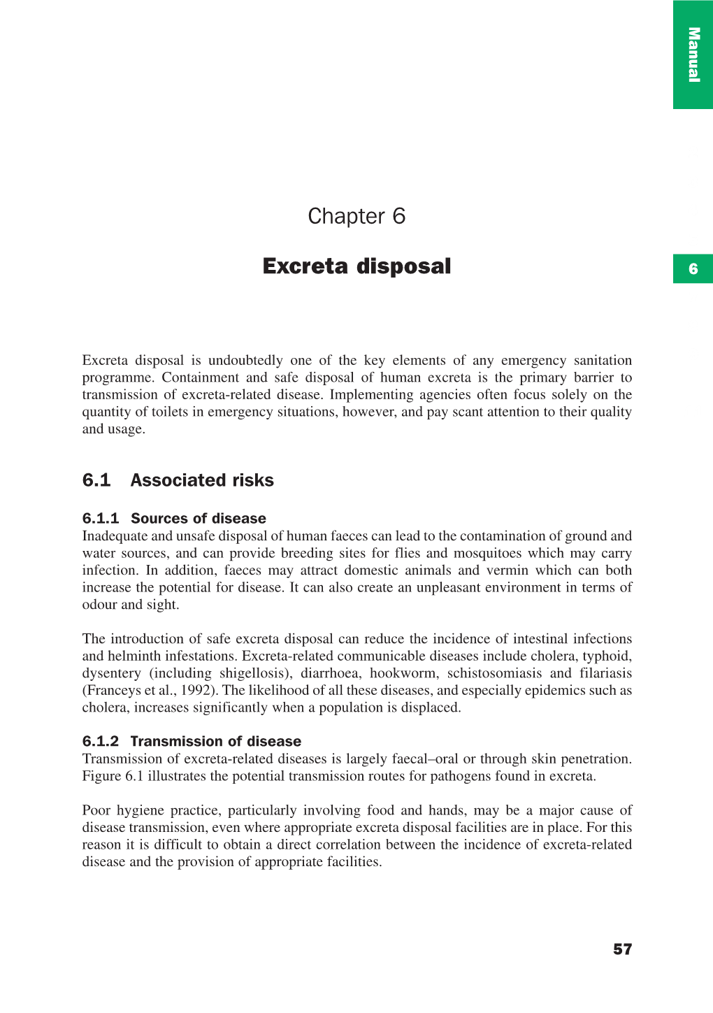 Chapter 6 Excreta Disposal
