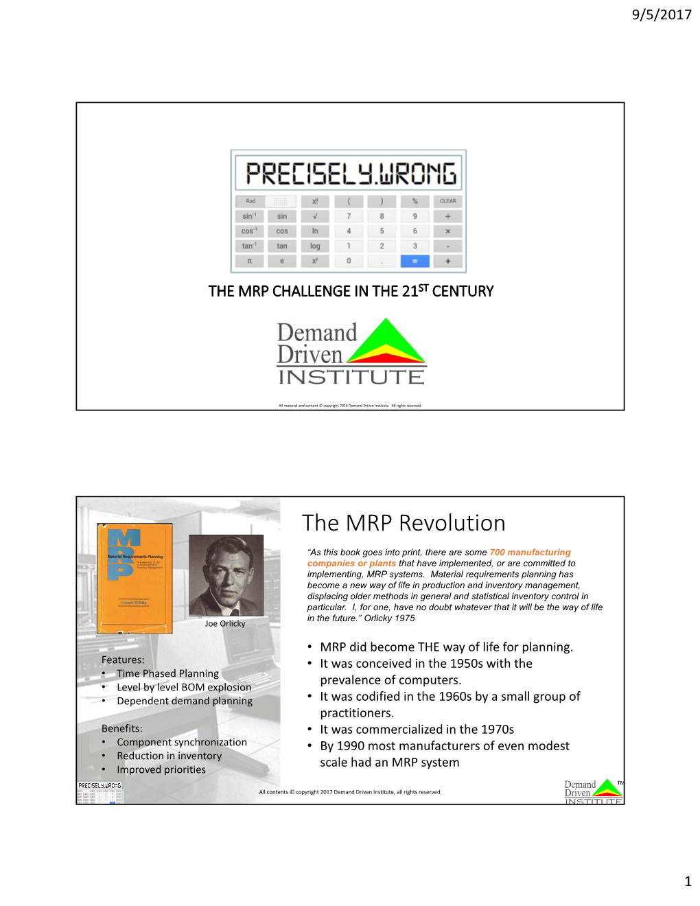 The MRP Revolution