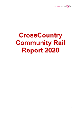 Crosscountry Community Rail Report 2020