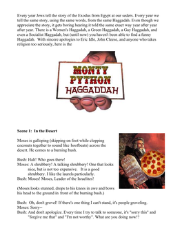 Monty Python Haggadah