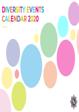 Diversity Events Calendar 2020 January 2020
