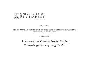 Literature and Cultural Studies Section: ‘Re-Writing/Re-Imagining the Past’