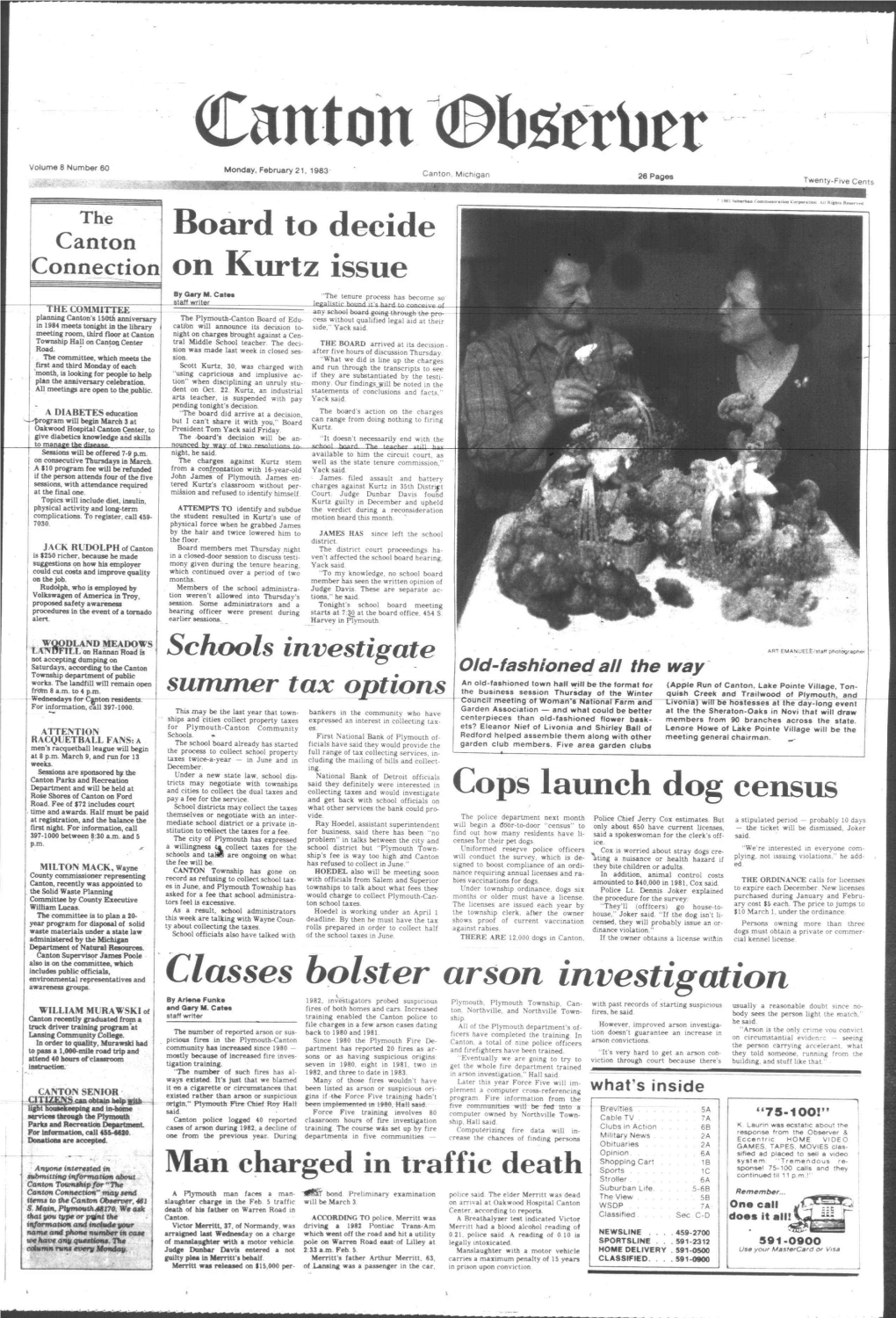 Canton Observer for February 21, 1983