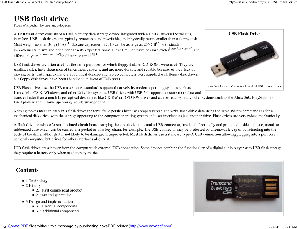 USB Flash Drive - Wikipedia, the Free Encyclopedia