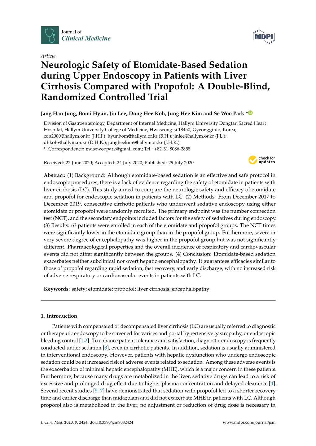 Neurologic Safety of Etomidate-Based Sedation During