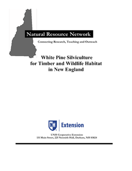 White Pine Silviculture for Timber and Wildlife Habitat in New England