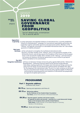 2019 Saving Global Governance from Geopolitics