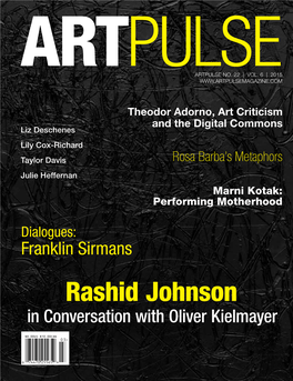 Rashid Johnson in Conversation with Oliver Kielmayer