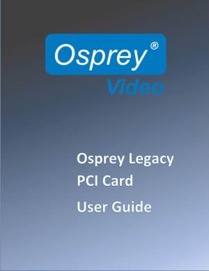 Osprey User Guide