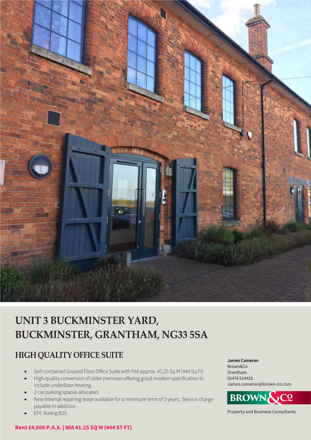 Unit 3 Buckminster Yard, Buckminster, Grantham, Ng33 5Sa