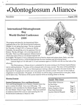 August 1998 Newsletter